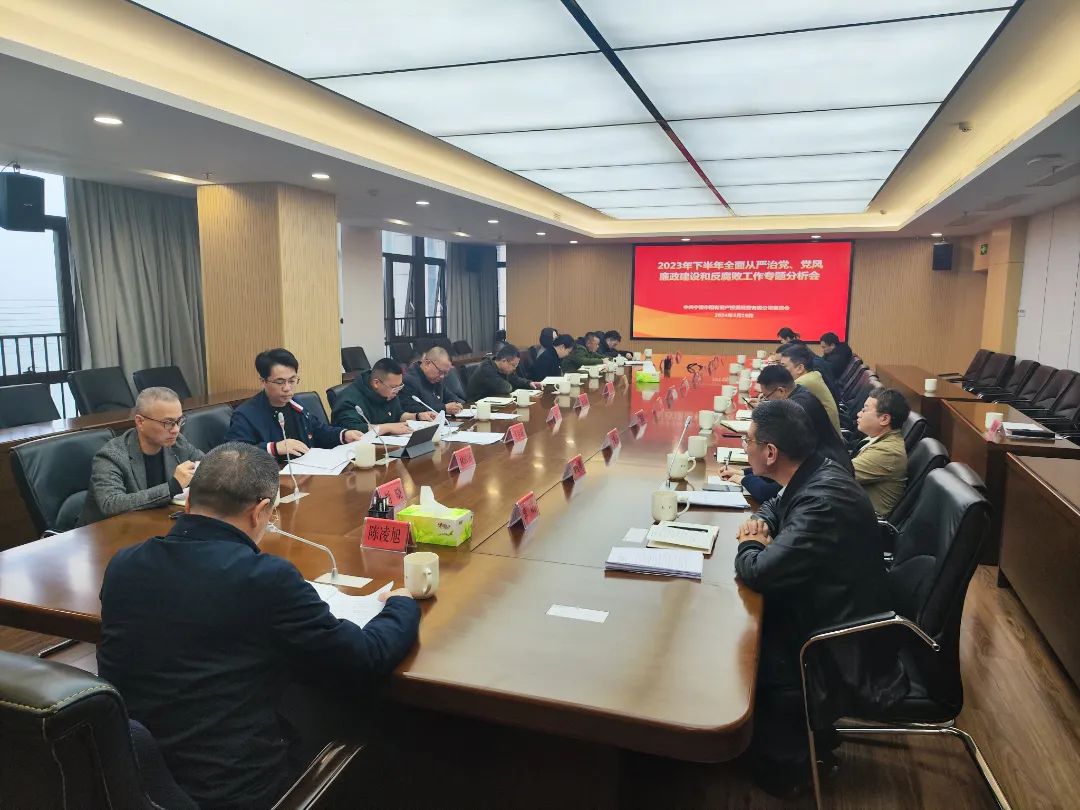 寧德市國(guó)投公司召開(kāi)2023年下半年全面從嚴(yán)治黨、黨風(fēng)廉政建設(shè)和反腐敗工作專題分析會(huì)